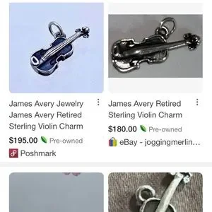 James avery deals violin charm